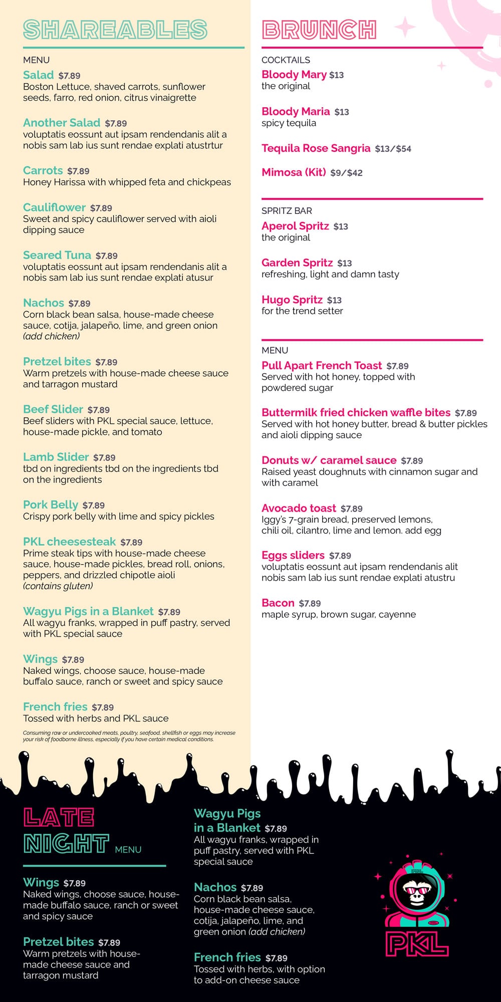 Pig Beach BBQ Menu, Craft Beer & Cocktails | PKL Boston