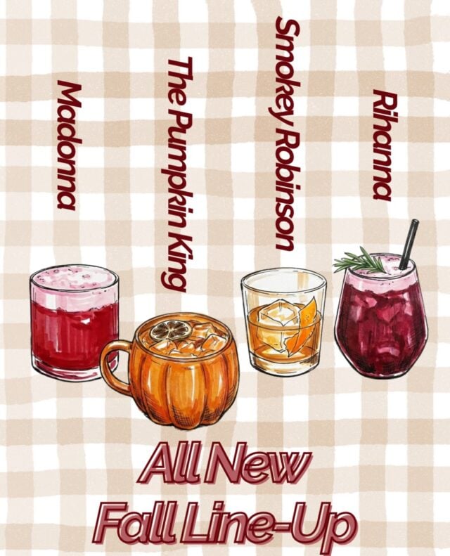 🍎🍂 Sugar, spice & everything spiked. Fall flavors have officially taken over the cocktail menu! Meet the stars of our fall cocktail lineup:

💋 MADONNA
Tanqueray Gin, Aperol, lemon, hibiscus syrup, allspice & egg white.

🥃 SMOKEY ROBINSON
Orange blossom & maple-infused bourbon, orange clove cordial & Angostura bitters.

🎃 PUMPKIN KING
Arette Blanco Tequila, triple sec, lime & pumpkin purée.

🍷 RIHANNA FALL SANGRIA
Albariño, Gin de Mahón, pomegranate, cinnamon syrup & black walnut bitters.

Your new autumn obsession is waiting at the bar.

#FallCocktails #SipIntoFall #PKLBoston #BostonCocktails