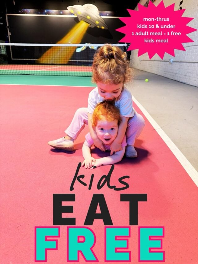 Skip the cooking and the cost… kids eat free Monday-Thursday