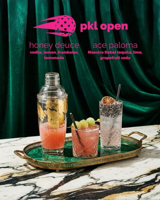 Home court advantage = US Open 🎾 cocktails court side all tournament long 🏆 drink up
