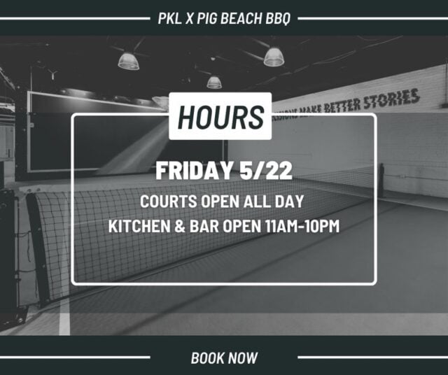 🌧️ won’t impact our forecast of pickleball, cocktails and bbq all weekend long