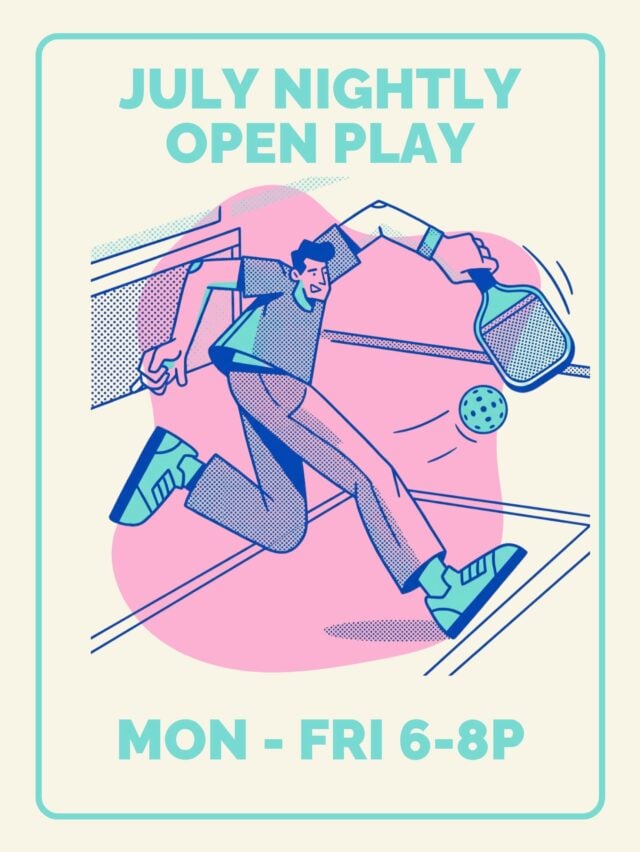 Open Play @ Night all July 👆